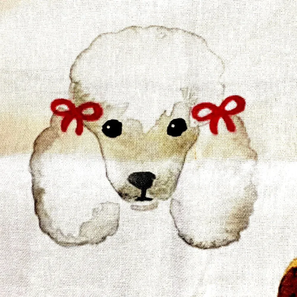 Sara LaTable Dog Dish Towel 18x28 Cotton Cute Funny Dogs Glasses Kitchen Decor‎
